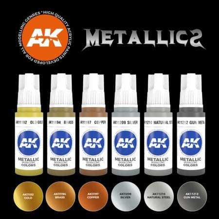 AK11608: Metallics Paint Set