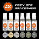 AK11614: Grey for Spaceships Paint Set