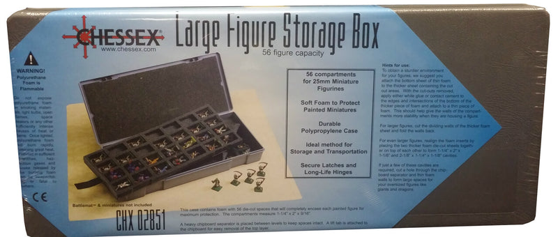 Chessex: Large Figure Storage Box (56 Figure Cap)