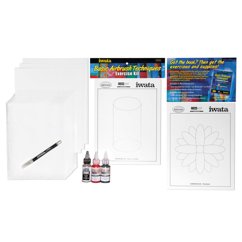 Iwata Basic Airbrush Techniques - Exercise Kit by Robert Paschal