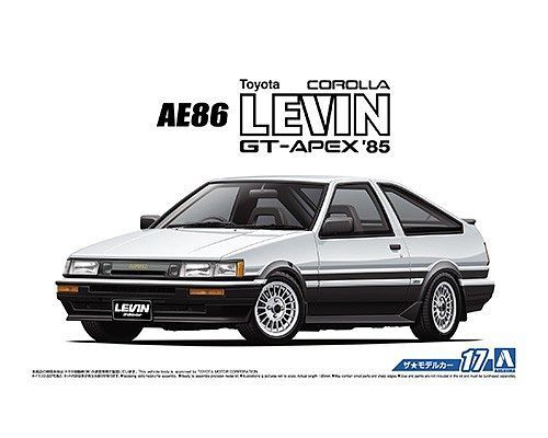 Aoshima 1/24 TOYOTA AE86 SPRINTER TRUENO GT-APEX '85