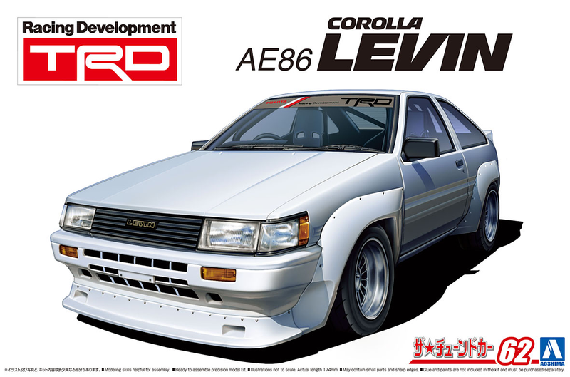 Aoshima 1/24 TRD AE86 COROLLA LEVIN '83 (TOYOTA)