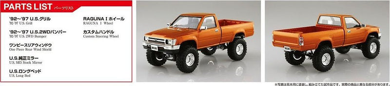 Aoshima 1/24 RN80 HILUX LONGBED LIFTUP '95 TOYOTA