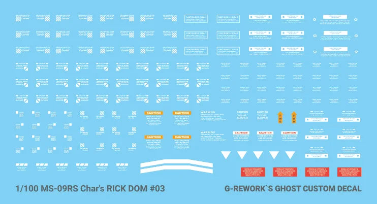 [MG] MS-09RS Rick Dom Char's Custom Ver. Decal