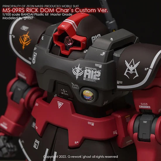 [MG] MS-09RS Rick Dom Char's Custom Ver. Decal