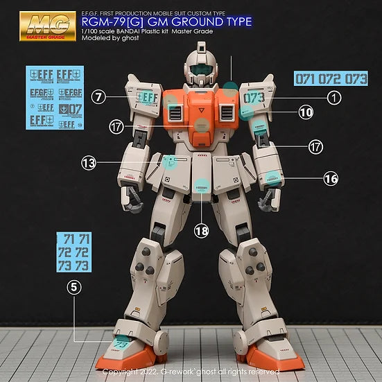 [MG] RGM-79[G] GM Ground Type Decal