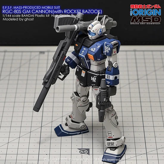 [HG] RGC-90S GM Cannon (Rocket Bazooka) Decal