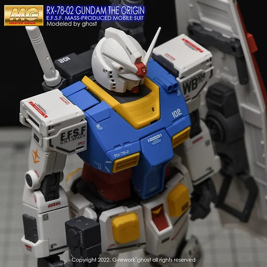 [MG] RX-78-02 Gundam The Origin Decal