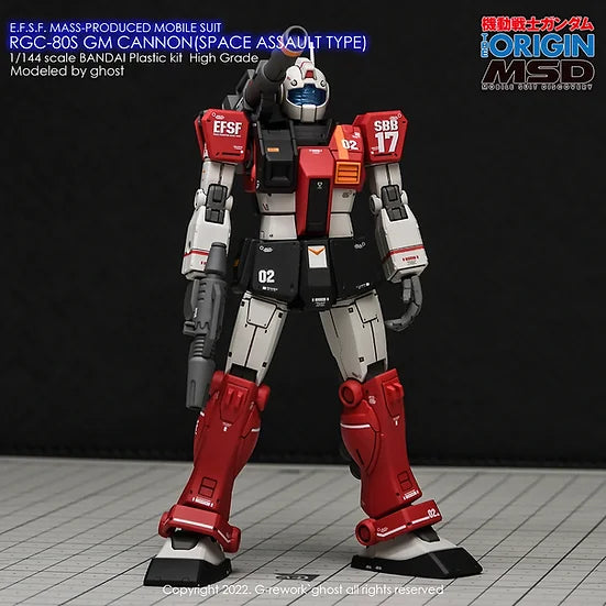 [HG] RGC-80S GM Cannon (Space Assault Type) Decal