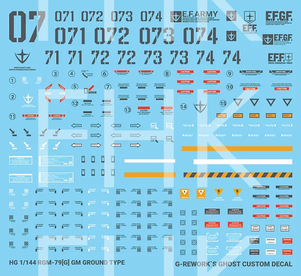 [HG] RGM-79[G] GM Ground Type Decal