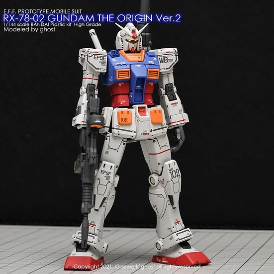 [HG] RX-78-02 Gundam The Origin Ver.2 Decal