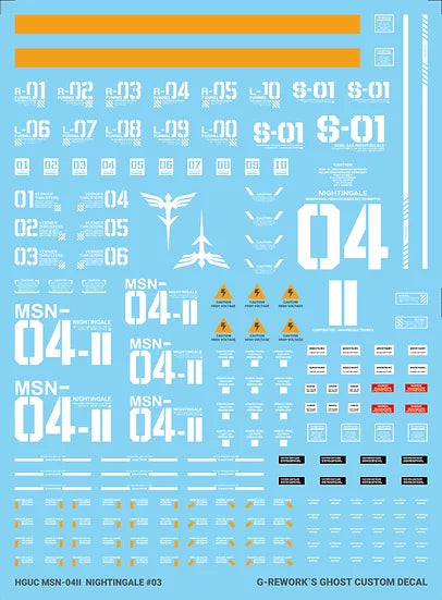 [HG] MSN-04II Nightingale Decal