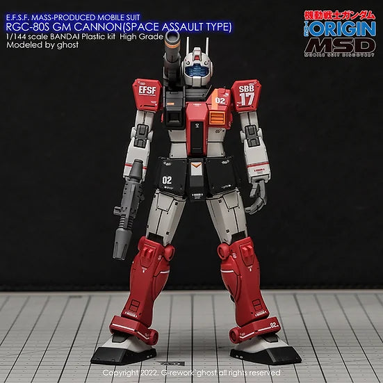 [HG] RGC-80S GM Cannon (Space Assault Type) Decal
