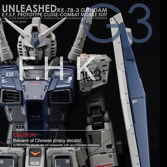 [PG] Unleashed RX-78-03 Gundam G3 Decal