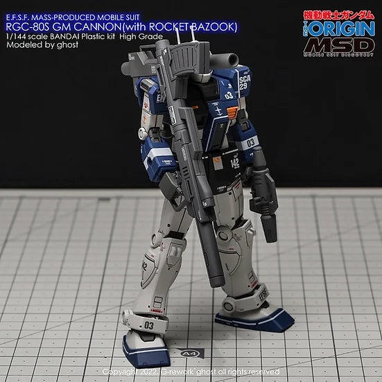 [HG] RGC-90S GM Cannon (Rocket Bazooka) Decal