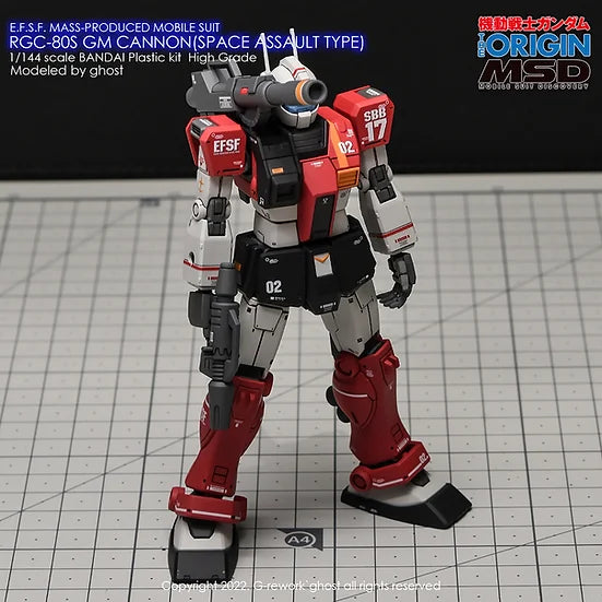 [HG] RGC-80S GM Cannon (Space Assault Type) Decal
