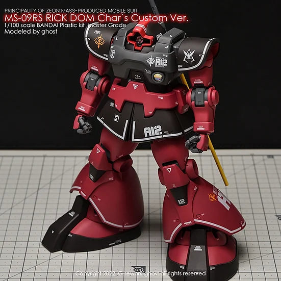 [MG] MS-09RS Rick Dom Char's Custom Ver. Decal