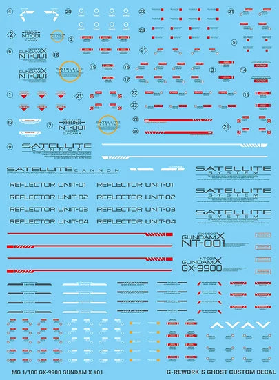 [MG] GX-9900 Gundam X Decal