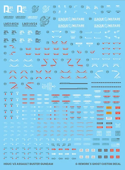 [HG] V2 Assault Buster Gundam Decal