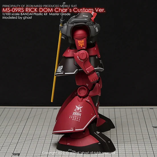 [MG] MS-09RS Rick Dom Char's Custom Ver. Decal