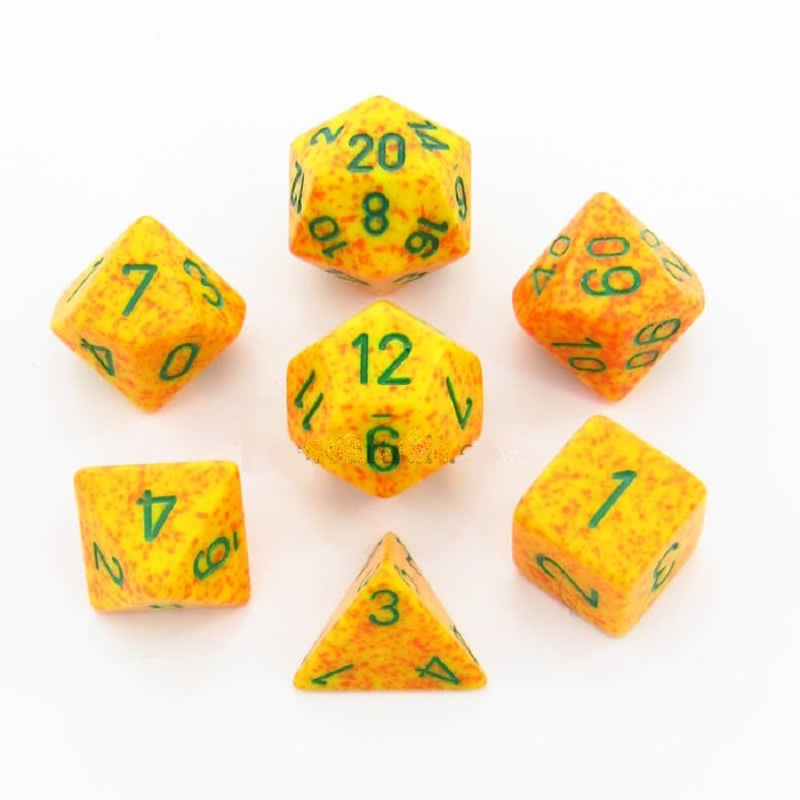 Chessex Dice: Speckled Lotus Polyhedral 7-die Set