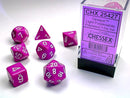 Chessex Dice: Opaque Light Purple/White Polyhedral 7-die Set
