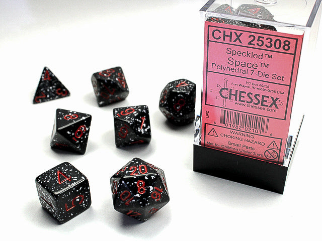 Chessex Dice: Speckled Space Polyhedral 7-die Set