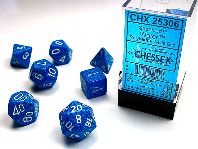 Chessex Dice: Speckled Water Polyhedral 7-die Set