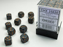Chessex Dice: Opaque Dark Grey/Gold 36D6