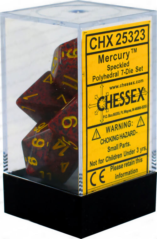 Chessex Dice: Speckled Mercury Polyhedral 7-die Set