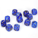 Chessex Dice: Vortex Blue/Gold 12D6