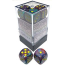 Chessex Dice: Festive Mosaic/Yellow 12D6