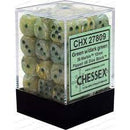 Chessex Dice: Marble Green/Dark Green 36D6