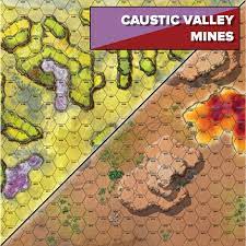 Battletech: Neoprene Battle Mat - Alien Worlds (Caustic Valley / Mines)