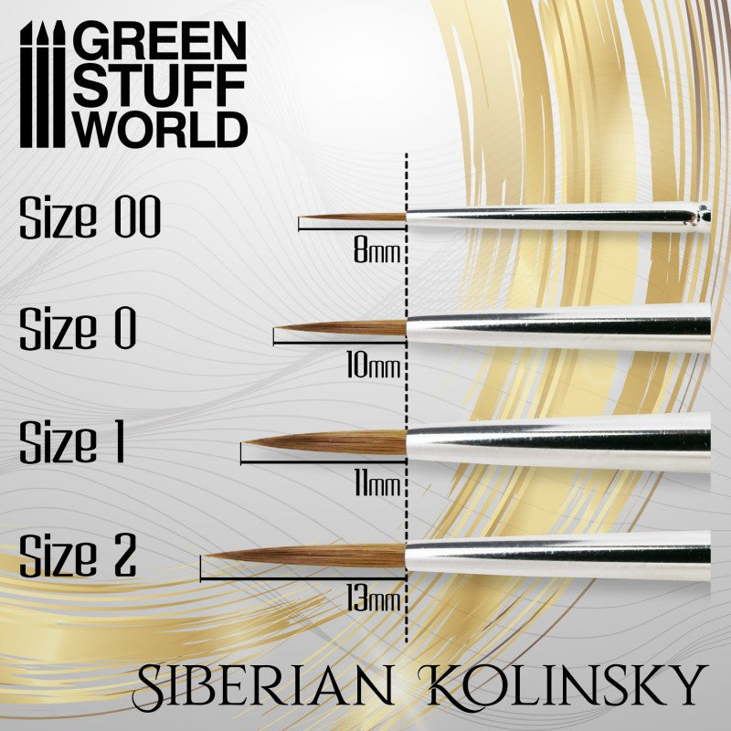 GSW: Gold Series Kolinsky Brush - Size 00