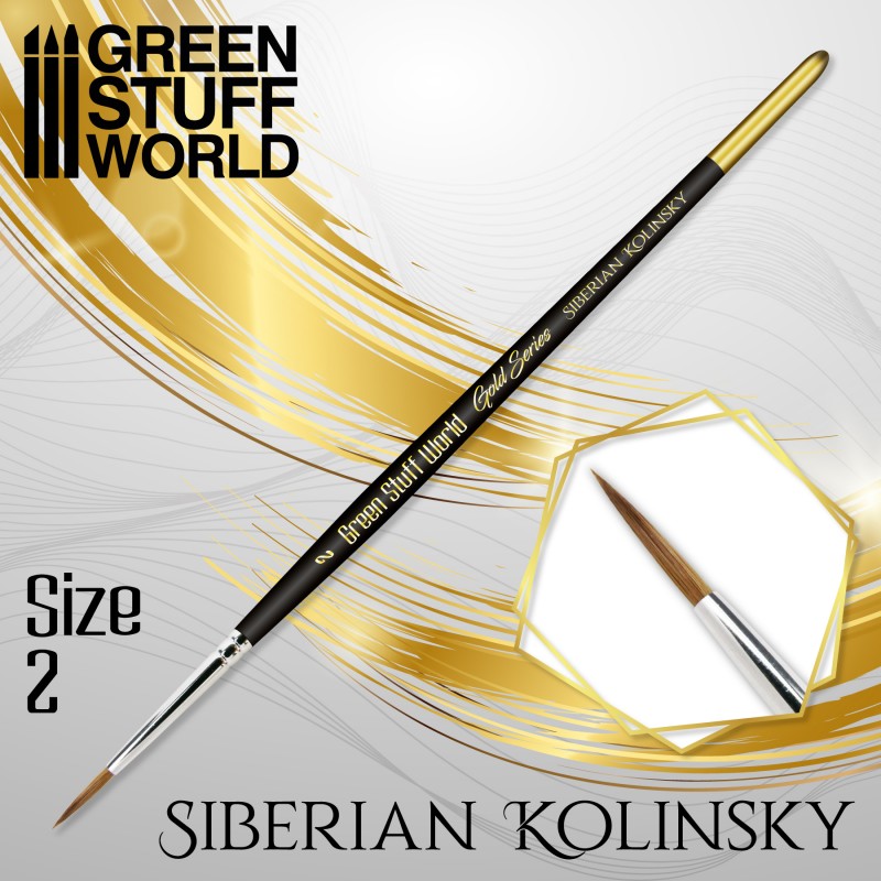 GSW: Gold Series Kolinsky Brush - Size 2