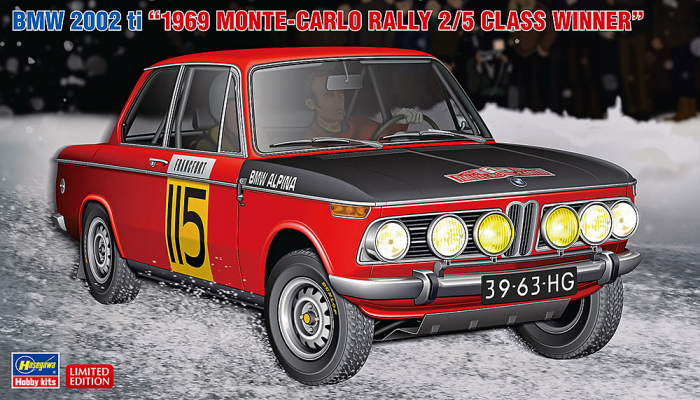 Hasegawa 1/24 BMW 2002 ti "1969 MONTE-CARLO RALLY 2/5 CLASS WINNER"