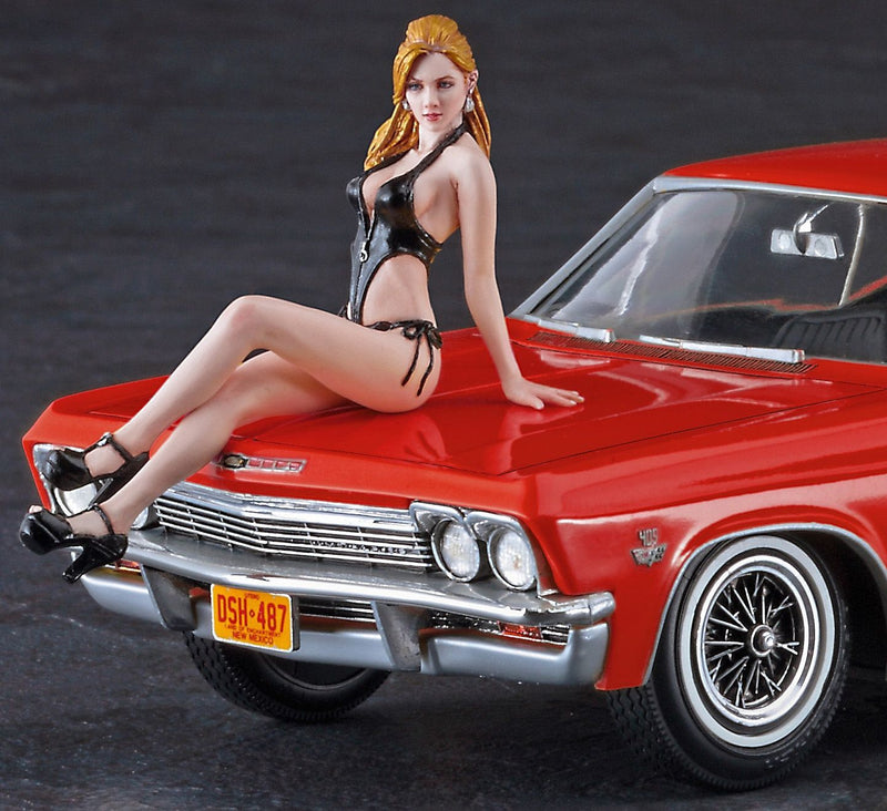 Hasegawa 1/24 1966 American Coupe (Chevrolet Impala SS) Type I w/ Blond Girl's Resin Figure