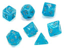 Chessex Dice: Luminary Sky/Silver Polyhedral 7-die Set