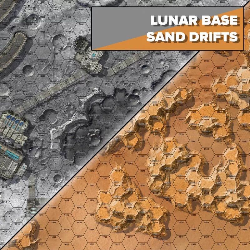 Battletech: Neoprene Battle Mat - Alien Worlds (Lunar Base / Sand Drifts)