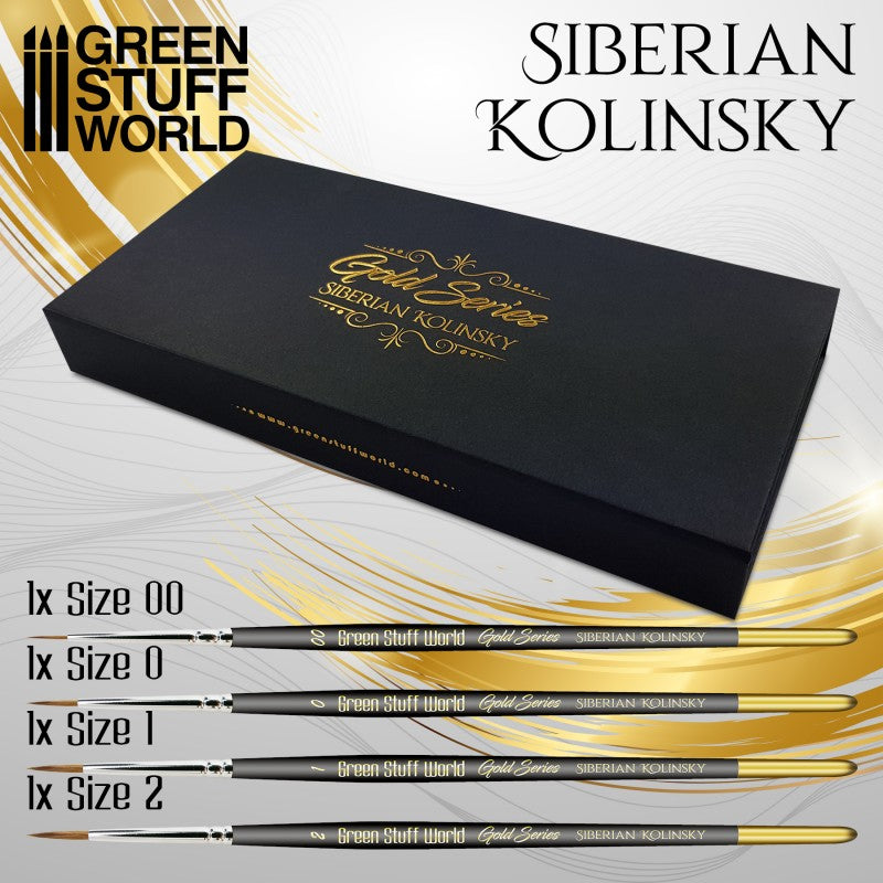 GSW: Gold Series Kolinsky - Premium Brush Set