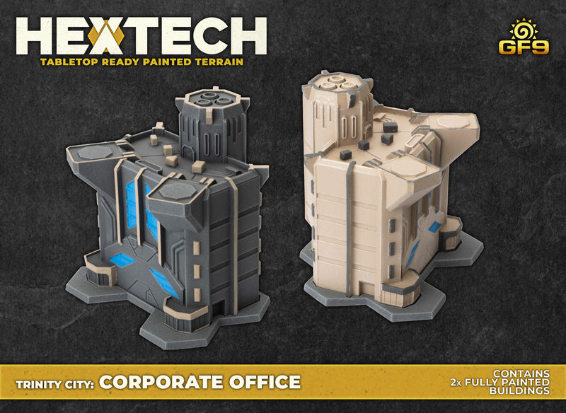 Battletech Terrain: HEXTECH Trinity City Corporate Office