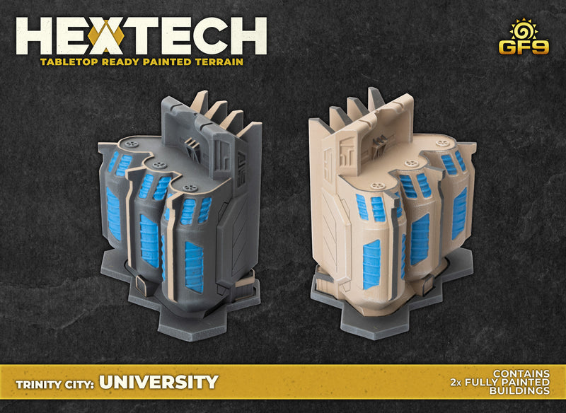 Battletech Terrain: HEXTECH Trinity City University